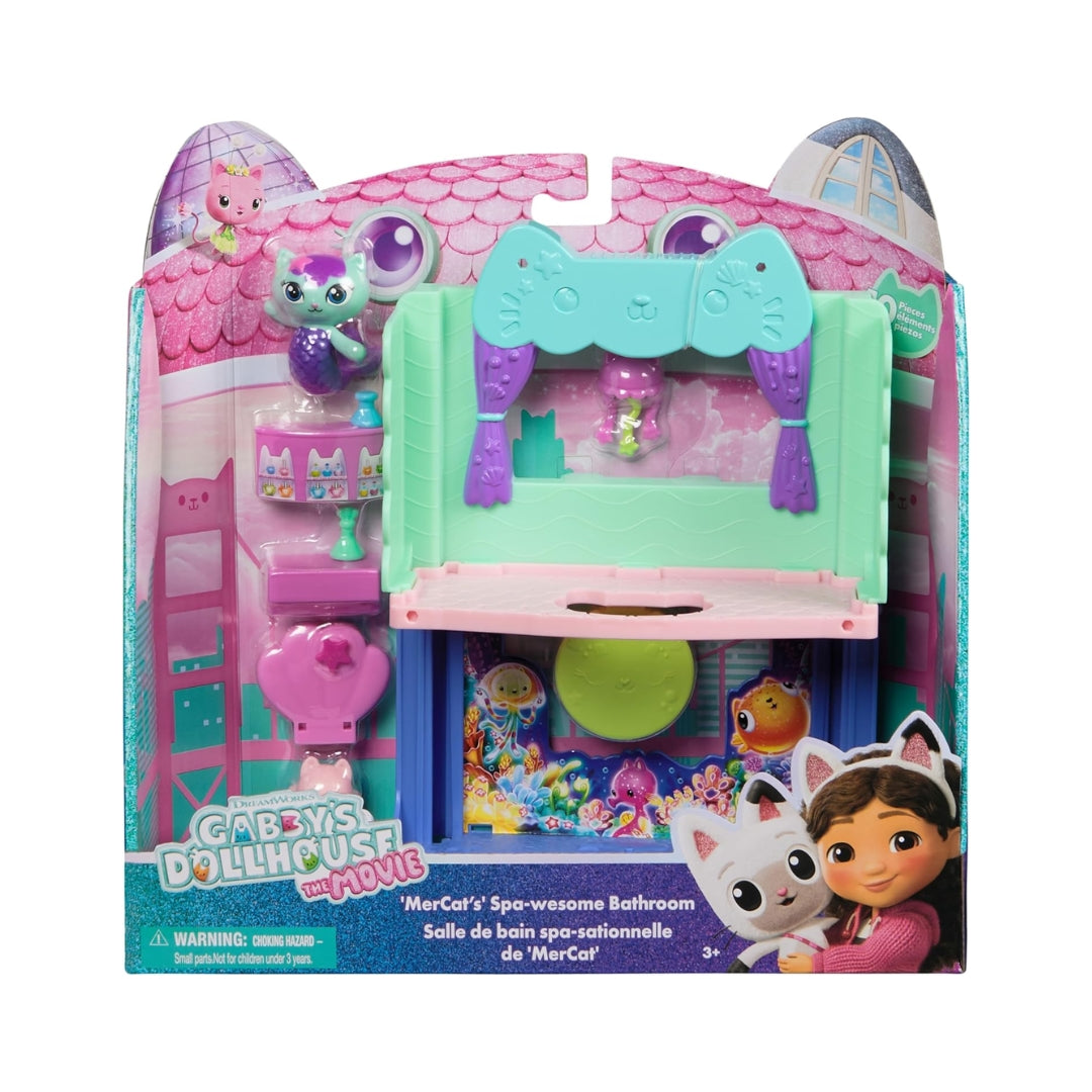 Gabby’s Dollhouse The Movie 2 MerCat's Spa-wesome Bathroom (Assorted)